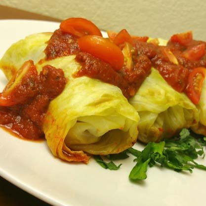 Savory and Low Fat Cabbage Roll Ups